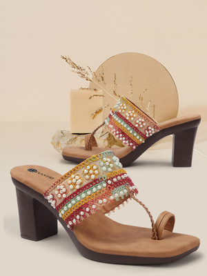 Divastri Women Heels(Multicolor , 5)