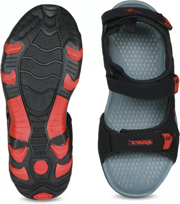 Sparx SS 485 Men Sports Sandals(Black, Red , 7)