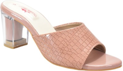 Uni Credit Footwear Women Heels(Pink , 8)