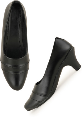 Walkfree Women Heels(Black , 8)