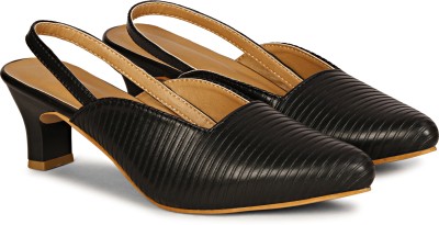 Saheb Women Bellies(Black , 6)