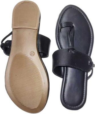 XiZUii Women Flats(Black , 8)