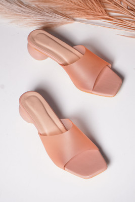 Froh Feet Women Heels(Pink , 4)