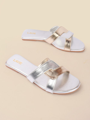 LAVIE Women Flats(Silver , 7)