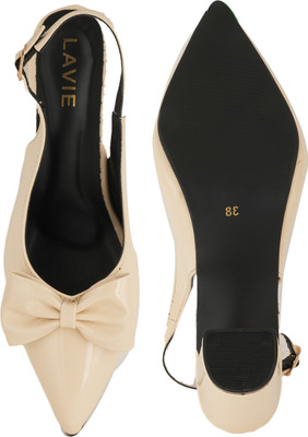 LAVIE Women Heels(Off White , 7)