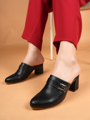 CHEMISTRY Women Heels(Black , 3)
