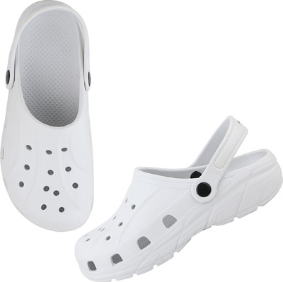 WELCOME Men Clogs(Grey , 8)