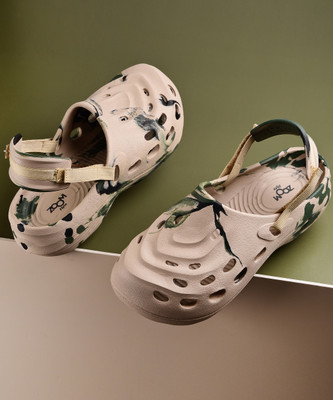 Zoom Shoes Ultra Soft Waterproof Daily Wear with Adjustable Back Strap Anti-Skid Comfort| Men Clogs(Beige , 10)