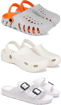 DRACKFOOT Men Clogs(White , 6)