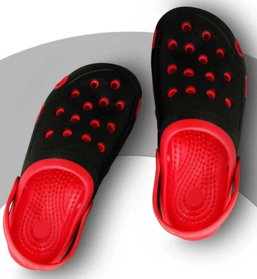 hxn Men Clogs(Red , 6)