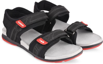 CAMPUS Men Sandals(Black , 8)