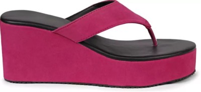 Gloglamp Women Wedges(Pink , 2)