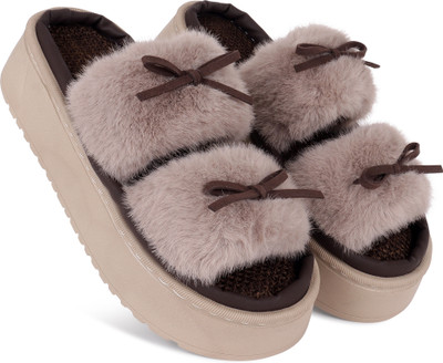 Cassiey Women Slippers(Grey , 5)
