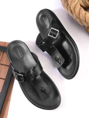 PROVOGUE Men Sandals(Black , 9)