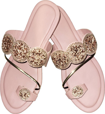 XiZUii Women Flats(Pink , 4)