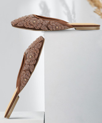 Bata Women Flats(Brown , 3)