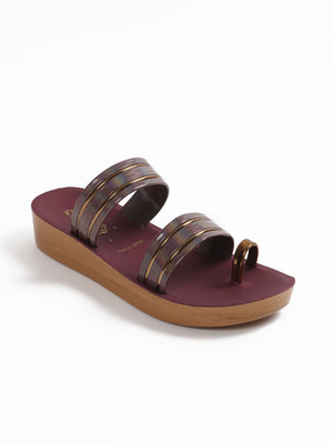 Comfro Women Heels(Burgundy , 8)