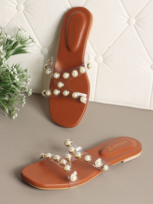 Dressberry Women Flats(Tan , 9)