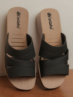 Inblu Women Wedges(Black , 7)