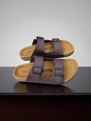 BIRKANSTOCKS Men Flats(Brown , 10)