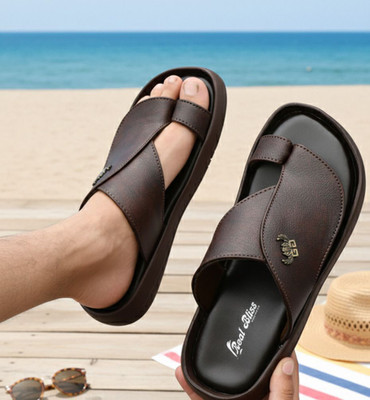 Real Bliss Men Sandals(Brown , 10)