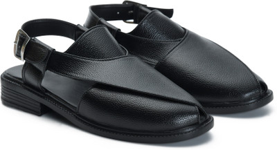Stepsoft Men Sandals(Black , 10)