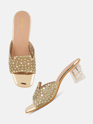 ANOUK Women Heels(Gold , 7)