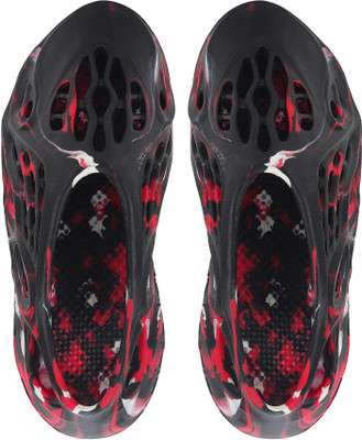 Cassiey Men Clogs(Red, Black , 8)
