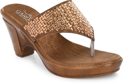 GARDIN Women Heels(Copper , 8)