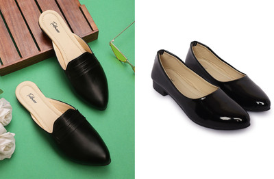 Todhwear Women Heels(Black, Black , 7)