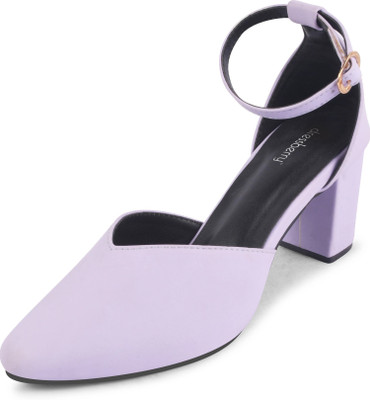 Dressberry Women Heels(Purple , 5)