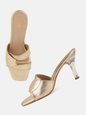 LAVIE Women Heels(Gold , 3)