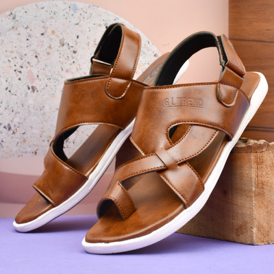 G L Trend Men Sandals(Tan , 7)