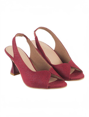 METRO Women Heels(Red , 4)