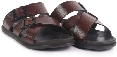 FAUSTO Men Sandals(Brown , 8)