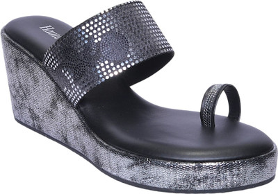 HAUTE WALK Women Heels(Black , 5)