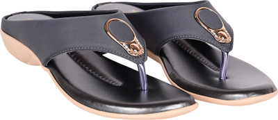 PMS Women Wedges(Grey , 8)