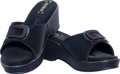niko Women Wedges(Black , 6)