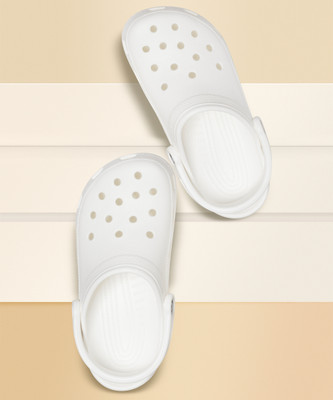 CROCS Classic Unisex Clog Men Clogs(White , 8)