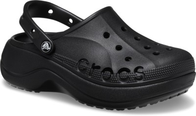 CROCS Baya Platform Women Clogs(Black , 8 UK/India)