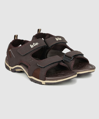 LEE COOPER Leather Premium Comfort & Style for All-Day Wear Men Sandals(Brown , 6)