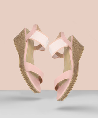 Inc.5 Women Wedges(Orange , 3)