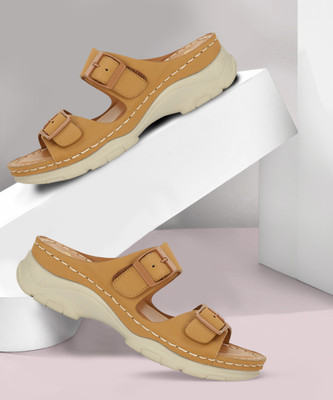 Bata Women Flats(Tan , 7)