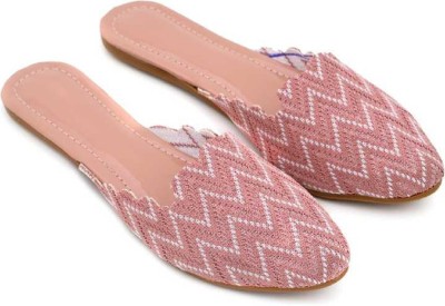 zadzed Girls Stylish Designer Jaipuri Rajasthani Mojari Bellies Bellies For Women(Pink , 6)