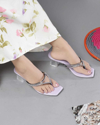 angel 1 Women Heels(Purple , 8)