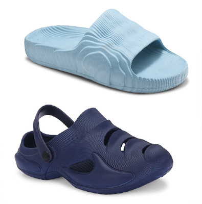 DEFLOW Men Sandals(Blue, Navy , 6)