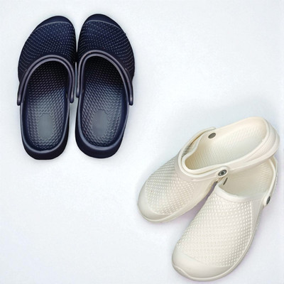 Monrav Men Clogs(Navy, White , 6)
