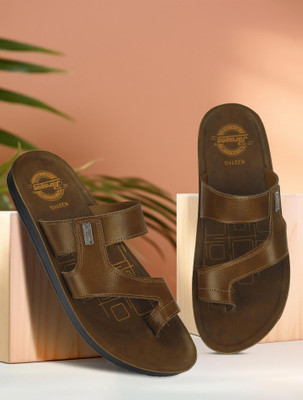 Paragon Paragon PUK2211G Men's Slip-on Tan Sandals for Men | Comfortable Sole & Durable Men Sandals(Tan , 8)