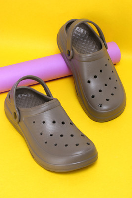 Footox Sandals | Clogs | Ortho | Acupressure Men Clogs(Brown , 9)