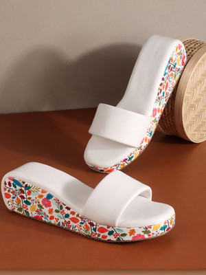 Zapatoz Women Heels(White , 6)